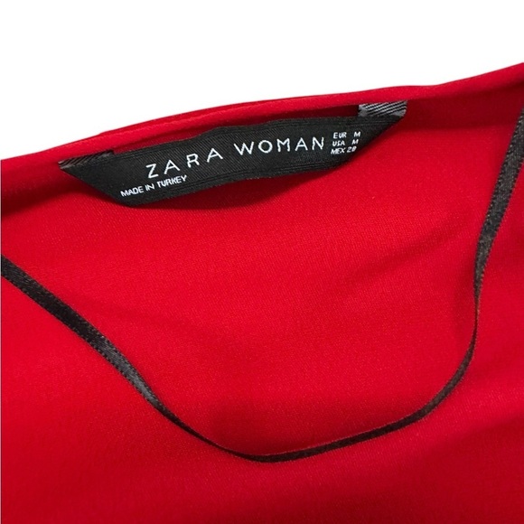 Zara Woman Red Long Sleeve Top Size M - Picture 15 of 17